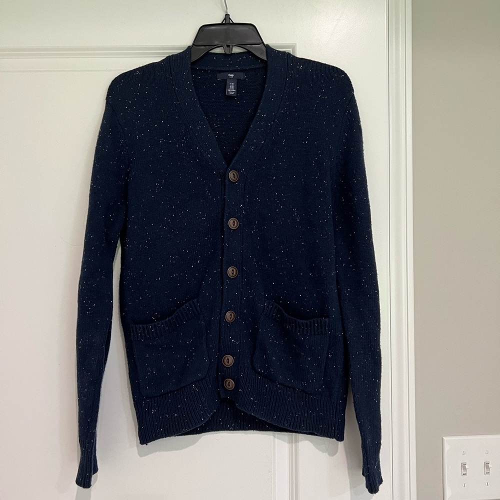Gap Mens Navy Blue Cardigan